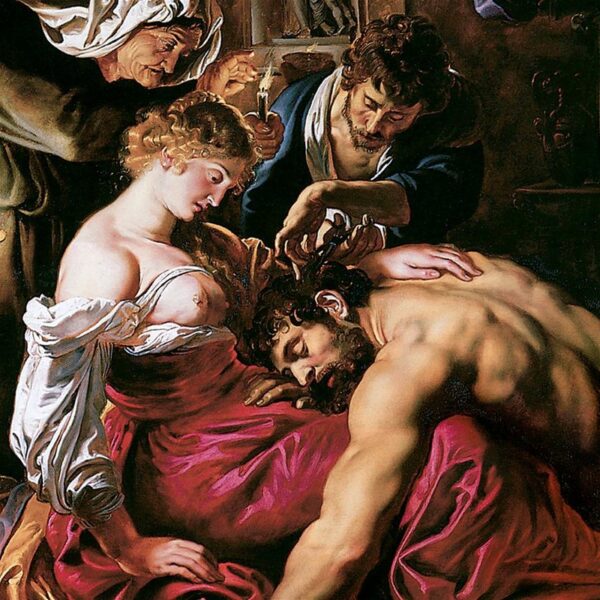 Design Toscano DA3192 23 3/4 Inch Samson and Delilah 1610 Canvas Replica Painting - Medium