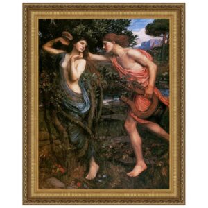 Design Toscano DA3231 15 1/4 Inch Apollo and Daphne 1908 Canvas Replica Painting - Small