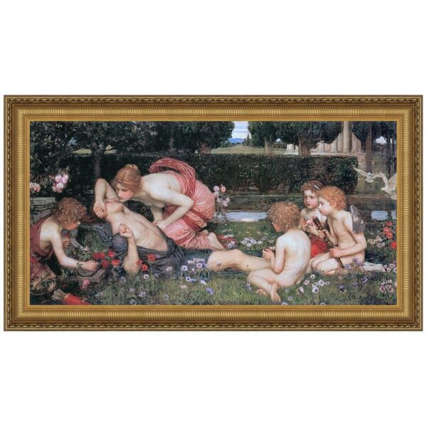 Design Toscano DA3244 49 1/4 Inch The Awakening of Adonis 1900 Canvas Replica Painting - Grande