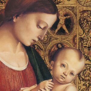 Design Toscano DA3264 37 3/4 Inch Madonna and Child 1506 Framed Canvas Replica Painting - Grande