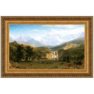 Design Toscano DA3342 27 1/4 Inch The Rocky Mountains Landers Peak 1863 Canvas Replica Painting - Medium