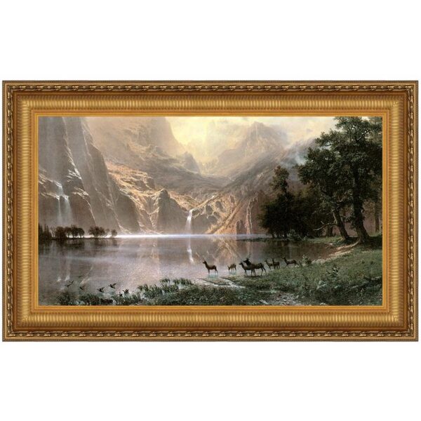 Design Toscano DA3352 27 1/4 Inch Among The Sierra Nevada 1868 Canvas Replica Painting - Medium