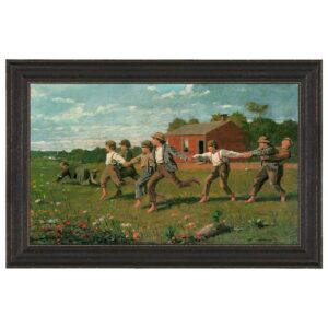 Design Toscano DA3383 39 Inch Snap The Whip 1872 Canvas Replica Painting - Large