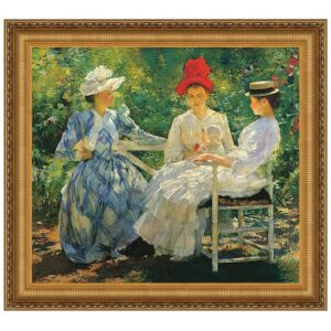 Design Toscano DA3471 17 1/4 Inch Three Sisters a Study in June Sunlight 1890 Canvas Replica Painting - Small