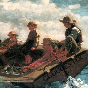 Design Toscano DA3572 27 1/4 Inch Breezing Up a Fair Wind 1876 Canvas Replica Painting - Medium