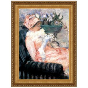 Design Toscano DA3581 14 3/4 Inch The Cup of Tea 1879 Canvas Replica Painting - Small