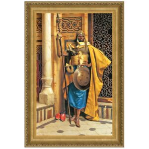 Design Toscano DA3642 21 1/4 Inch Palace Guard Framed Canvas Replica Painting - Medium