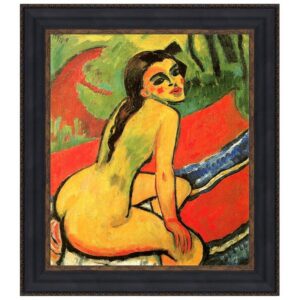 Design Toscano DA3753 29 3/4 Inch Seated Girl 1910 Canvas Replica Painting - Large