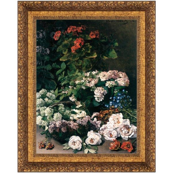 Design Toscano DA3783 29 1/2 Inch Spring Flowers 1864 Canvas Replica Painting - Large