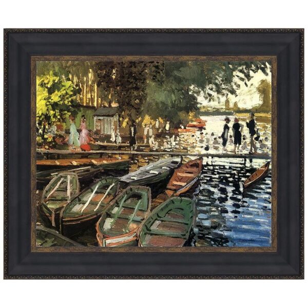 Design Toscano DA3832 26 3/4 Inch Bathers at Grenouillere 1869 Canvas Replica Painting - Medium