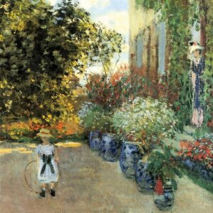 Design Toscano DA3891 17 1/4 Inch Artists House at Argenteuil 1873 Canvas Replica Painting - Small