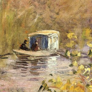 Design Toscano DA3902 24 3/4 Inch The Studio Boat 1874 Canvas Replica Painting - Medium