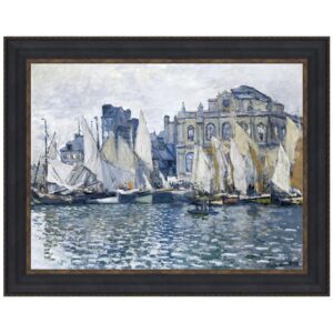 Design Toscano DA3912 25 1/4 Inch The Museum at Le Havre 1873 Canvas Replica Painting - Medium