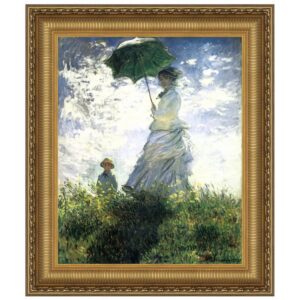 Design Toscano DA3952 24 1/4 Inch Woman with a Parasol 1875 Canvas Replica Painting - Medium