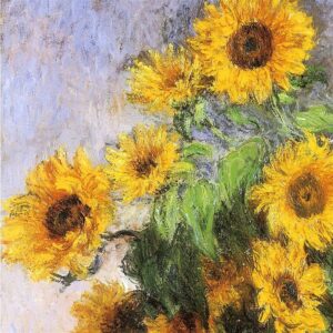 Design Toscano DA4062 22 1/4 Inch Bouquet of Sunflowers 1881 Canvas Replica Painting - Medium