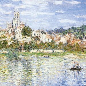 Design Toscano DA4073 38 3/4 Inch Vetheuil in Summer 1880 Canvas Replica Painting - Large