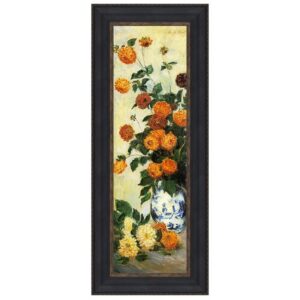 Design Toscano DA4092 13 3/4 Inch Dahlias 1883 Canvas Replica Painting - Medium