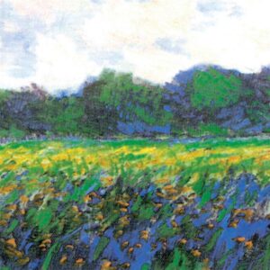 Design Toscano DA4122 29 1/4 Inch Field of Yellow Irises at Giverny 1887 Canvas Replica Painting - Medium