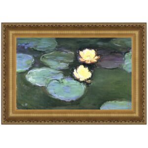 Design Toscano DA4152 28 1/4 Inch Water Lilies Nympheas 1898 Canvas Replica Painting - Medium