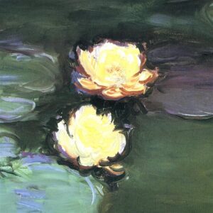 Design Toscano DA4152 28 1/4 Inch Water Lilies Nympheas 1898 Canvas Replica Painting - Medium