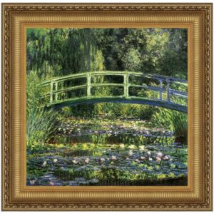 Design Toscano DA4164 47 1/4 Inch Bridge Over a Pond of Water Lilies 1899 Canvas Replica Painting - Grande