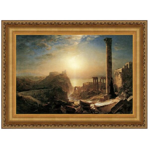 Design Toscano DA4241 17 1/4 Inch Syria by The Sea 1873 Canvas Replica Painting - Small