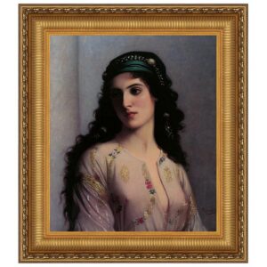 Design Toscano DA4302 26 1/4 Inch Jewish Girl in Tangiers Canvas Replica Painting - Medium