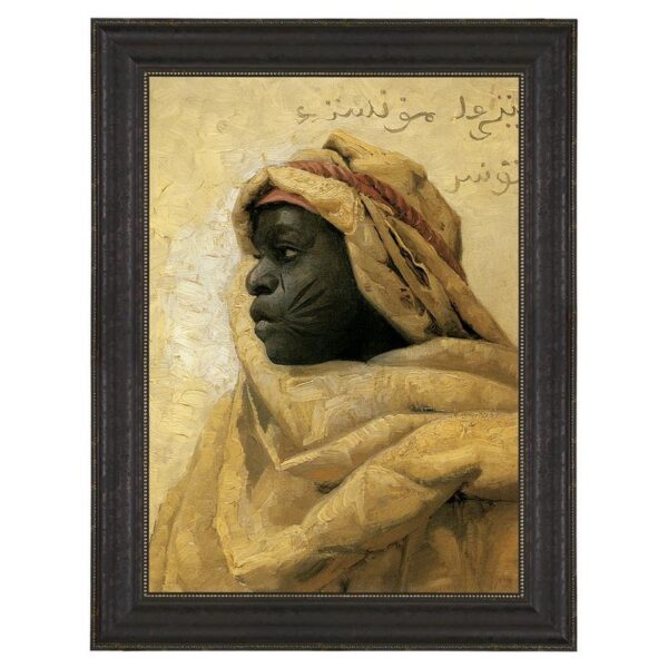 Design Toscano DA4322 21 1/2 Inch Portrait of a Nubian 1886 Canvas Replica Painting - Medium