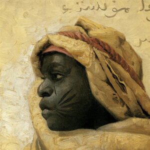 Design Toscano DA4323 27 1/2 Inch Portrait of a Nubian 1886 Canvas Replica Painting - Large