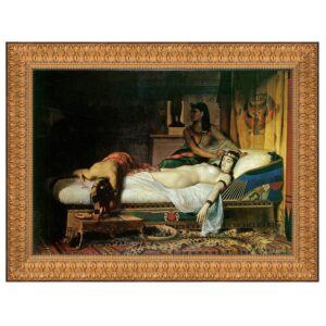 Design Toscano DA4334 48 1/2 Inch The Death of Cleopatra 1874 Canvas Replica Painting - Grande