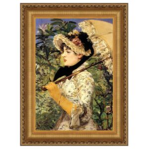 Design Toscano DA4533 28 3/4 Inch Jeanne Spring 1881 Canvas Replica Painting - Large