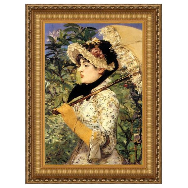 Design Toscano DA4531 17 1/4 Inch Jeanne Spring 1881 Canvas Replica Painting - Small