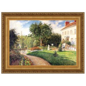 Design Toscano DA4622 33 1/4 Inch Garden of Les Mathurins at Pontoise 1876 Canvas Replica Painting - Medium