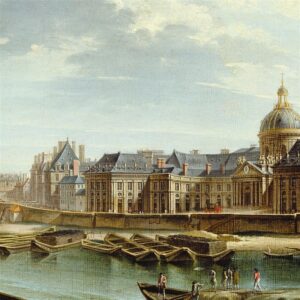 Design Toscano DA4672 36 Inch A View of Paris with The Ile De La Cite 1763 Canvas Replica Painting - Medium