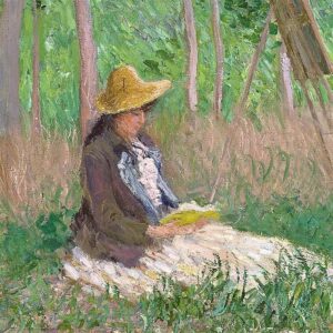 Design Toscano DA4722 30 1/4 Inch in The Woods at Giverny with Hosched Sisters 1887 Canvas Replica Painting - Medium