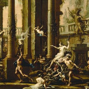 Design Toscano DA4891 20 3/4 Inch The Triumph of Venus 1730 Framed Canvas Replica Painting - Small