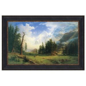 Design Toscano DA4942 33 3/4 Inch Mountain Landscape 1895 Canvas Replica Painting - Medium