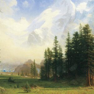 Design Toscano DA4943 42 3/4 Inch Mountain Landscape 1895 Canvas Replica Painting - Large