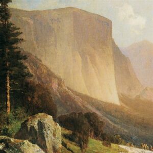 Design Toscano DA4982 29 Inch View of Yosemite Valley 1865 Framed Canvas Replica Painting- Medium