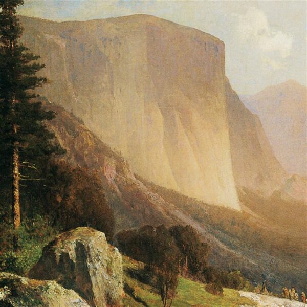 Design Toscano DA4981 20 Inch View of Yosemite Valley 1865 Framed Canvas Replica Painting - Small