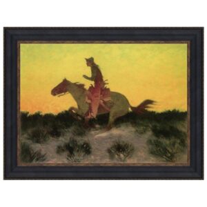 Design Toscano DA4991 22 3/4 Inch Against The Sunset 1906 Canvas Replica Painting - Small