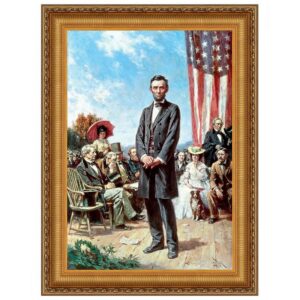 Design Toscano DA5054 44 1/4 Inch The Gettysburg Address of 1863 Canvas Replica Painting - Grande