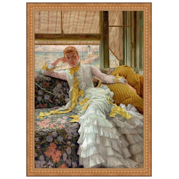 Design Toscano DA5112 23 1/2 Inch Seaside 1878 Canvas Replica Painting - Medium