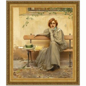 Design Toscano DA5132 25 Inch Sogni Dreams 1896 Canvas Replica Painting - Medium