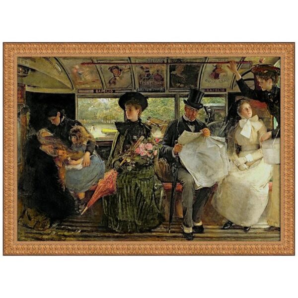 Design Toscano DA5272 30 1/2 Inch The Bayswater Omnibus 1895 Canvas Replica Painting - Medium