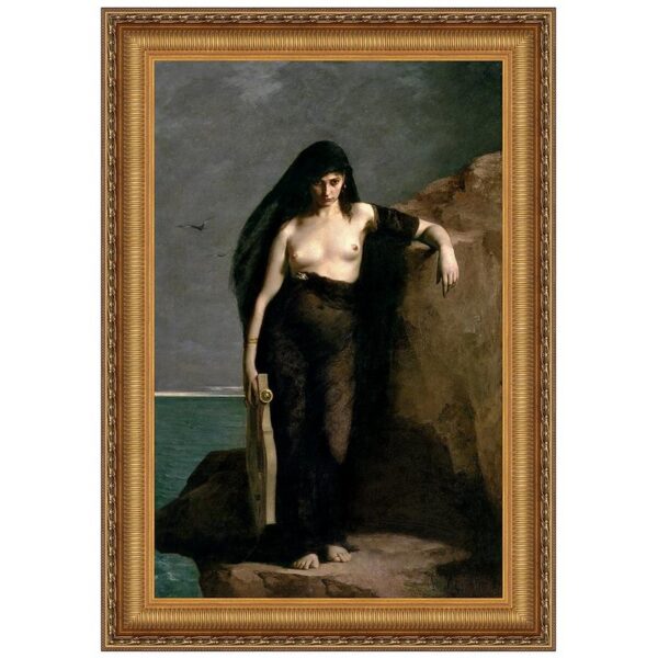 Design Toscano DA5282 24 1/4 Inch Sappho 1877 Canvas Replica Painting - Medium