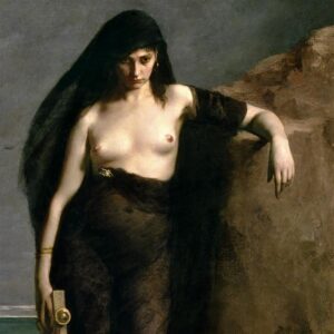 Design Toscano DA5283 32 1/4 Inch Sappho 1877 Canvas Replica Painting - Large