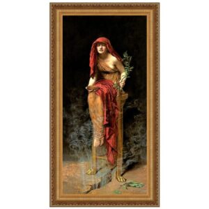 Design Toscano DA5293 32 1/4 Inch The Priestess of Delphi 1891 Canvas Replica Painting - Large