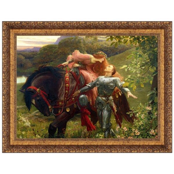 Design Toscano DA5304 54 Inch La Belle Dame Sans Merci 1901 Canvas Replica Painting - Grande