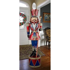 Design Toscano DB1411261 19 Inch Illuminated Bavarian Style Nutcracker Statue